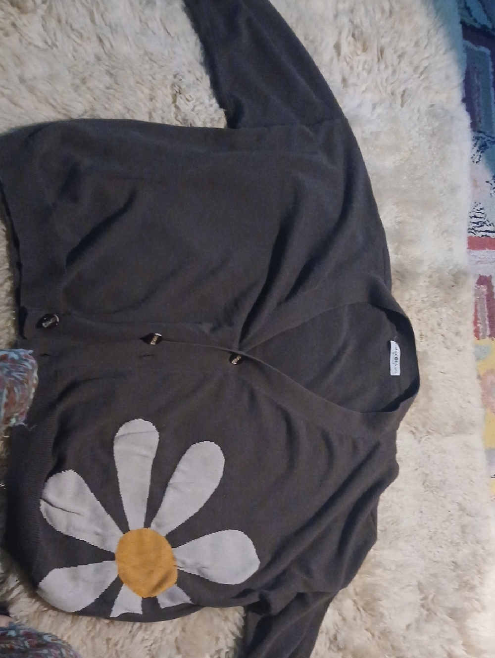 NATURAL LIFE Brown Knit Top with L/XL Label
